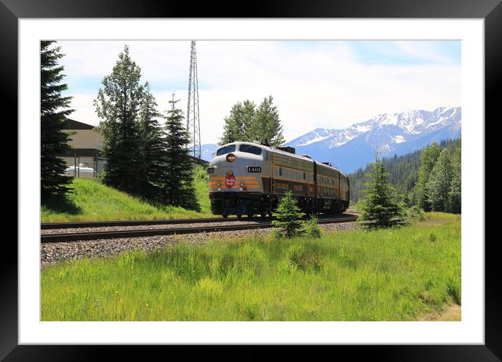 Canadian Pacific runaway Framed Mounted Print by Charisse Carson