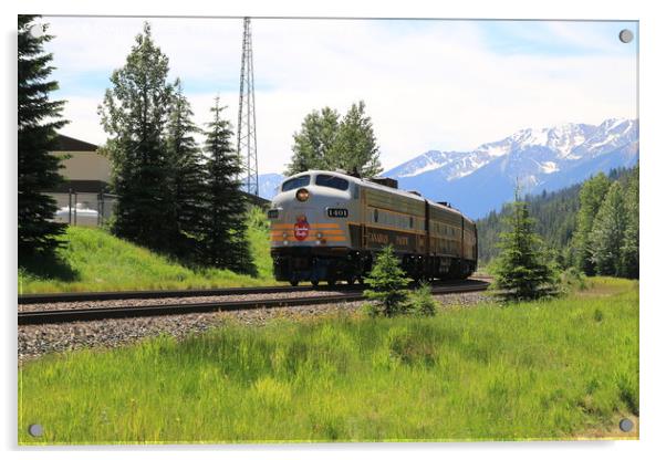 Canadian Pacific runaway Acrylic by Charisse Carson