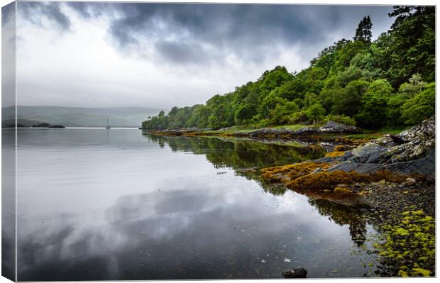 Scottish Inlet Canvas Print by Mike Cave