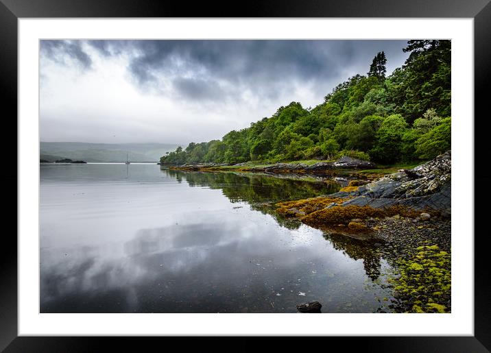 Scottish Inlet Framed Mounted Print by Mike Cave