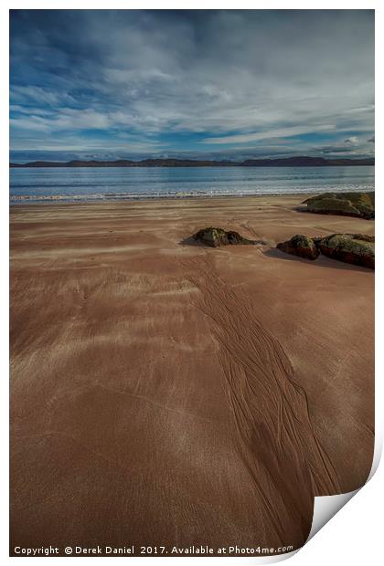 Red Hued Sands of Firemore Print by Derek Daniel