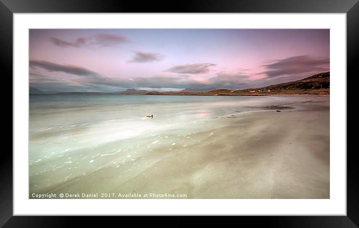 Sunset Spectacle at Mellon Udrigle Framed Mounted Print by Derek Daniel