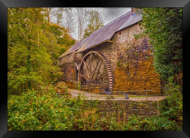 The Water Wheel at Dyfi Furnace. Framed Print by Colin Allen