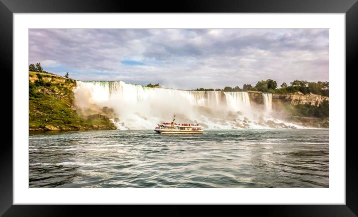 American and Canadian Niagara Falls Framed Mounted Print by Naylor's Photography