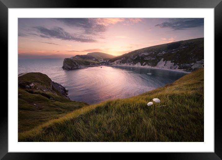 Last Light at Lulworth Framed Mounted Print by Chris Frost