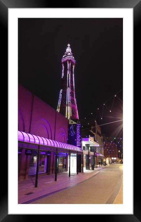 Blackpool tower Framed Mounted Print by Raymond Partlett