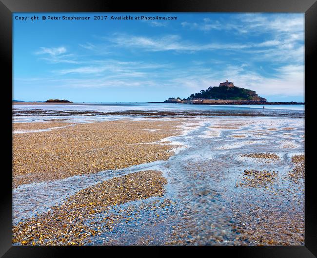 St Micheal's Mount Cornwall Framed Print by Peter Stephenson