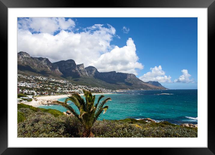 Camps Bay, South Africa Framed Mounted Print by Hazel Wright