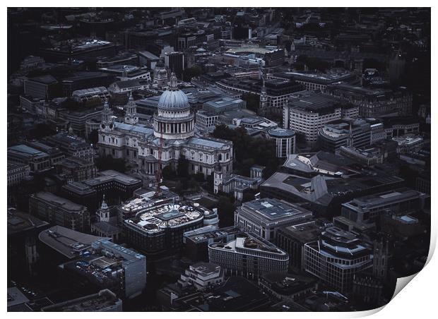 St.Pauls Cathedral Print by Adam Payne