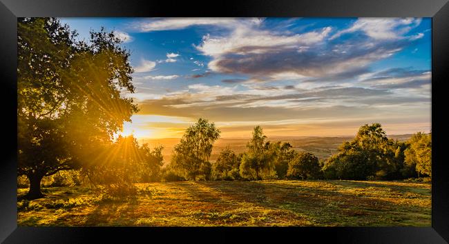 Sunset on May Hill Framed Print by Jaromir Ondra