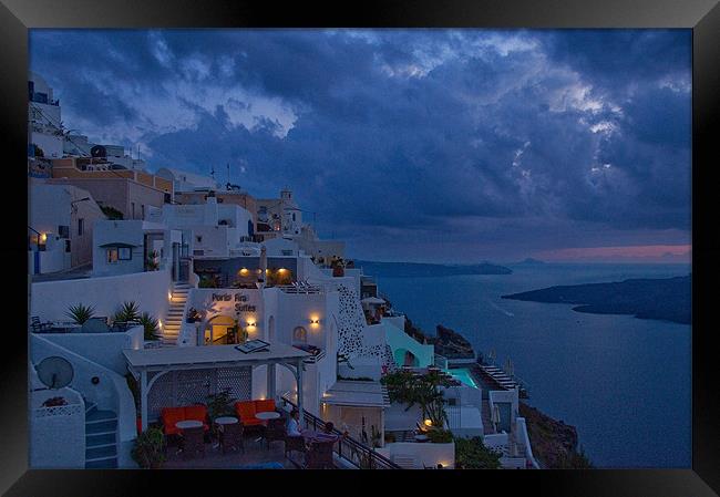 Santorini Framed Print by Mark Robson