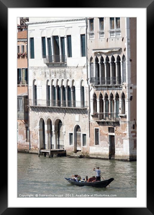 Venice Framed Mounted Print by Samantha Higgs
