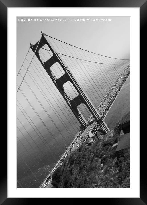 Not so Golden Gate Framed Mounted Print by Charisse Carson