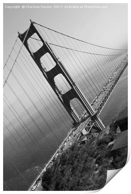 Not so Golden Gate Print by Charisse Carson