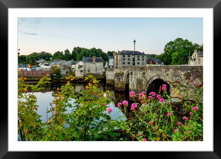 Old Cardigan Bridge, Ceredigion, Wales, UK Framed Mounted Print by Mark Llewellyn