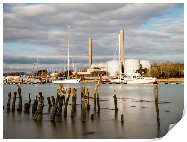 River Medina Isle Of Wight Print by Wight Landscapes