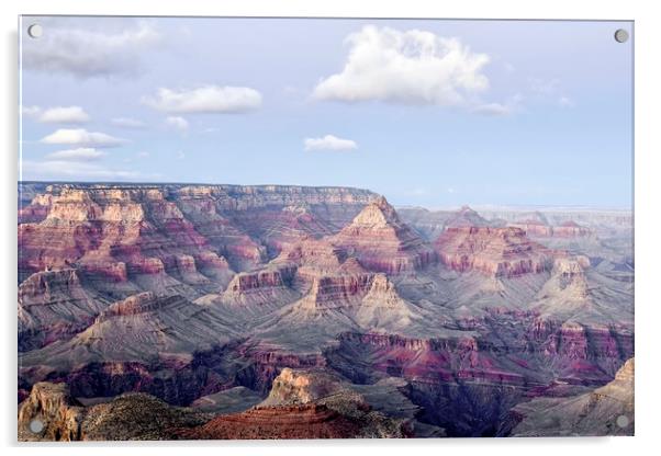 Grand Canyon in Winter at Sunset Acrylic by Luc Novovitch