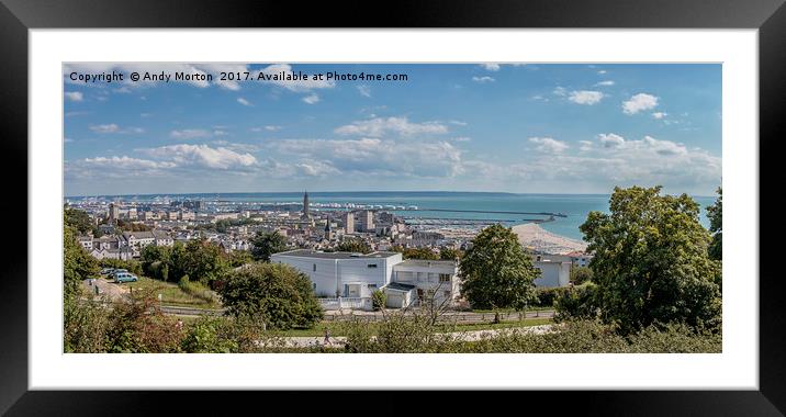Panoramic View Of Le Havre, France Framed Mounted Print by Andy Morton