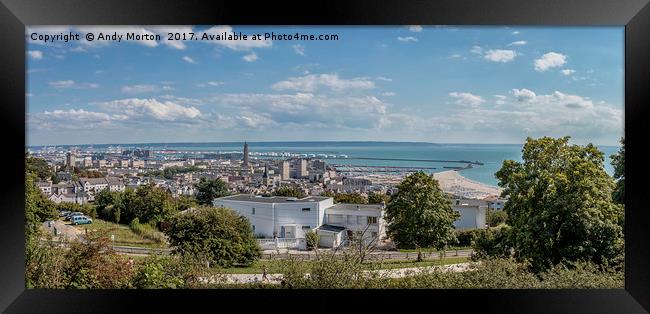 Panoramic View Of Le Havre, France Framed Print by Andy Morton