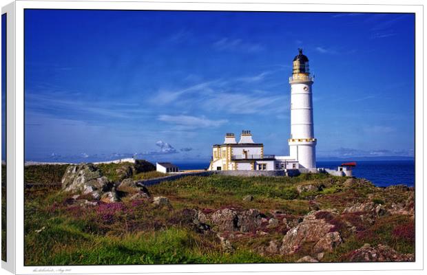 corsewall lighthouse, Stranraer Canvas Print by jane dickie