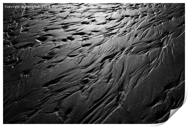 Sand patterns Print by steve ball