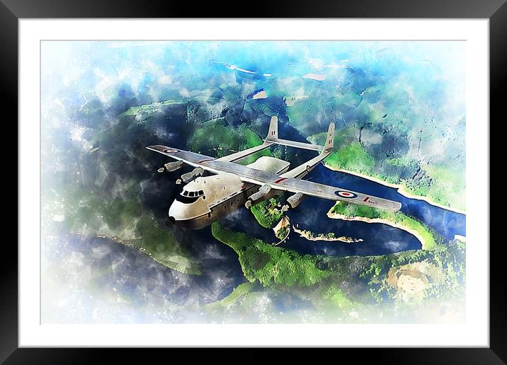 Armstrong Whitworth Argosy - Painting Framed Mounted Print by J Biggadike