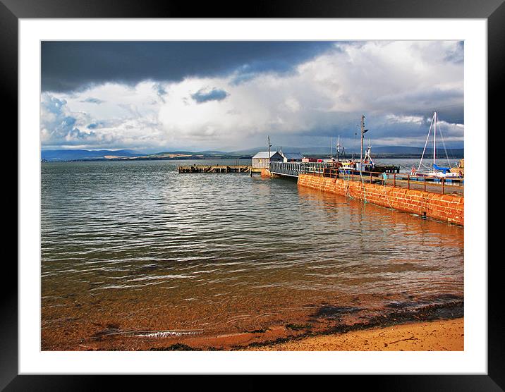 Cromarty Harbour Framed Mounted Print by Jacqi Elmslie