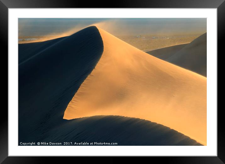 Dust in the Wind Framed Mounted Print by Mike Dawson