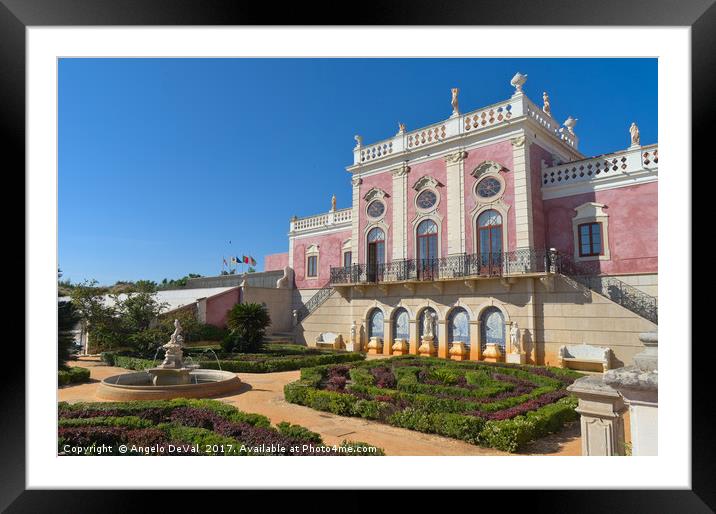 Estoi Palace in Algarve. Portugal Framed Mounted Print by Angelo DeVal