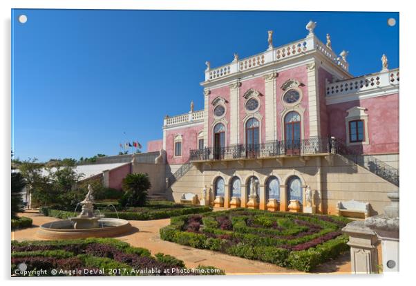Estoi Palace in Algarve. Portugal Acrylic by Angelo DeVal