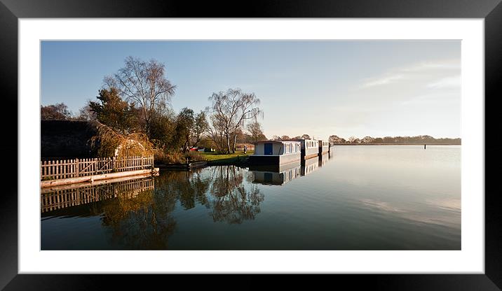 Boat Houses Framed Mounted Print by Stephen Mole