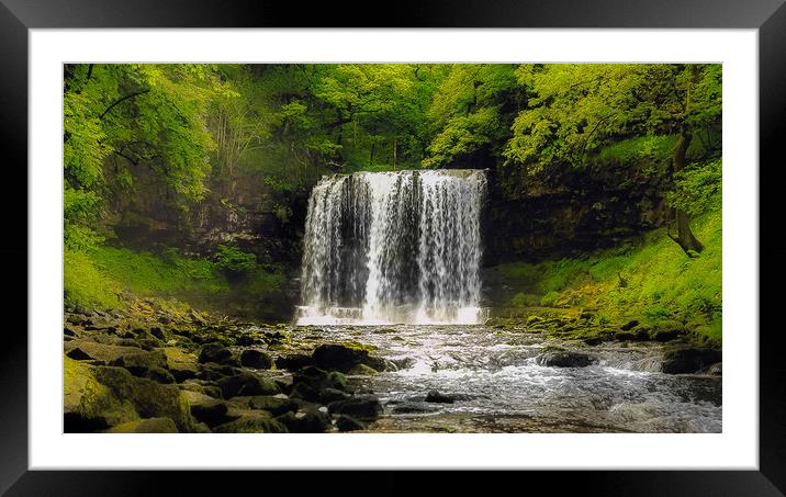 Sgwd Yr Eira Waterfall Framed Mounted Print by Jaromir Ondra