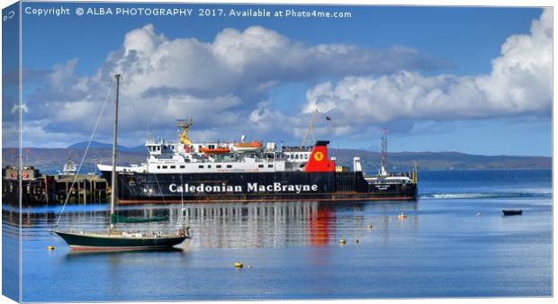 Mallaig Harbour, North West Scotland Canvas Print by ALBA PHOTOGRAPHY