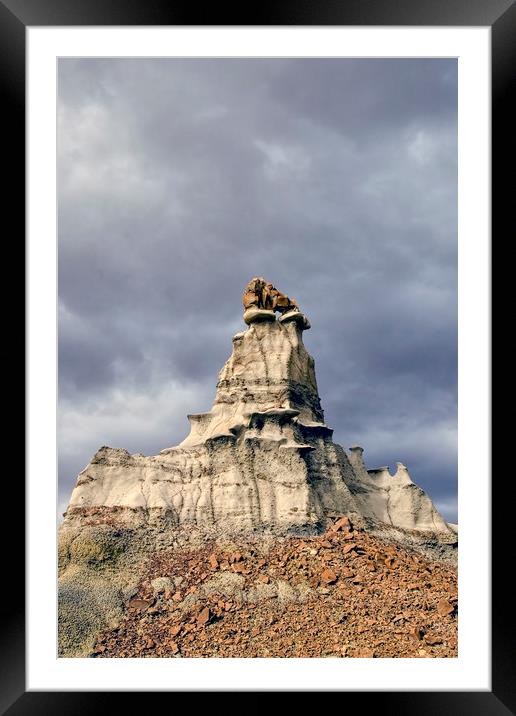 Eagle Nest Rock Framed Mounted Print by Luc Novovitch