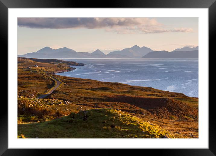 Isle of Skye from the Applecross Peninsula Framed Mounted Print by Derek Beattie