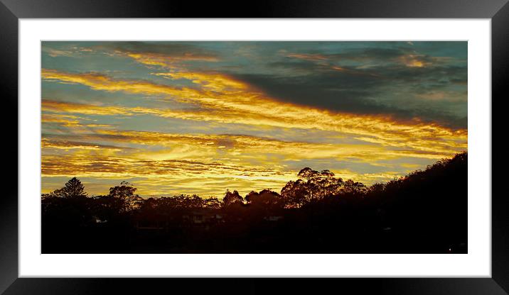  Sunrise Landscape Australia Framed Mounted Print by Geoff Childs