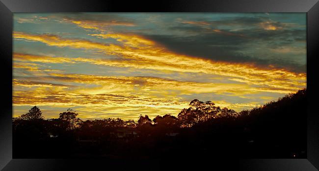  Sunrise Landscape Australia Framed Print by Geoff Childs