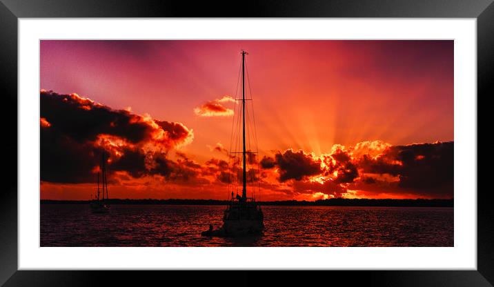  Sunrise seascape Australia Framed Mounted Print by Geoff Childs