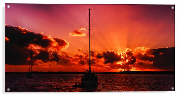  Sunrise seascape Australia Acrylic by Geoff Childs