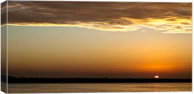  Sunrise seascape panorama Canvas Print by Geoff Childs