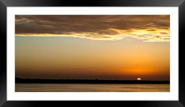  Sunrise seascape panorama Framed Mounted Print by Geoff Childs