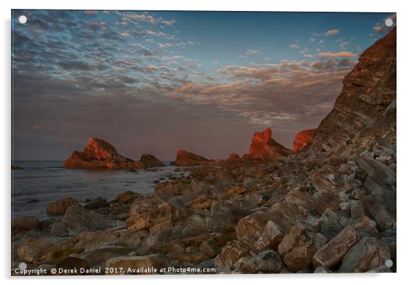 Mupe Rocks at sunrise #2 Acrylic by Derek Daniel