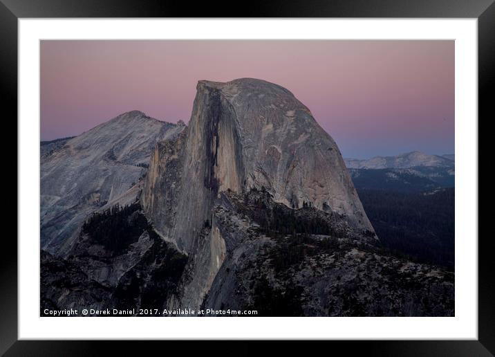 Half Dome Yosemite Framed Mounted Print by Derek Daniel