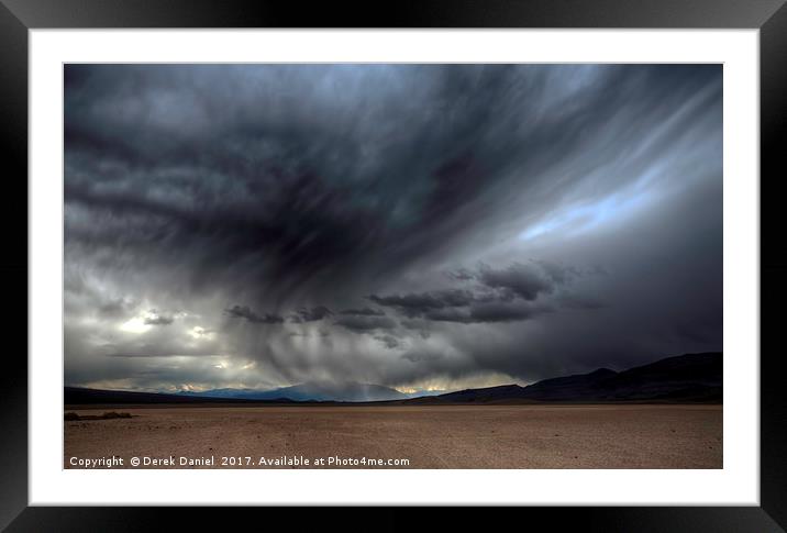 Swirling Sands of Death Valley Framed Mounted Print by Derek Daniel