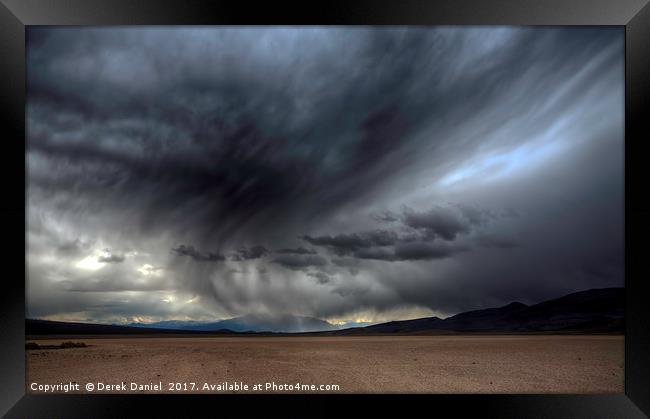 Swirling Sands of Death Valley Framed Print by Derek Daniel