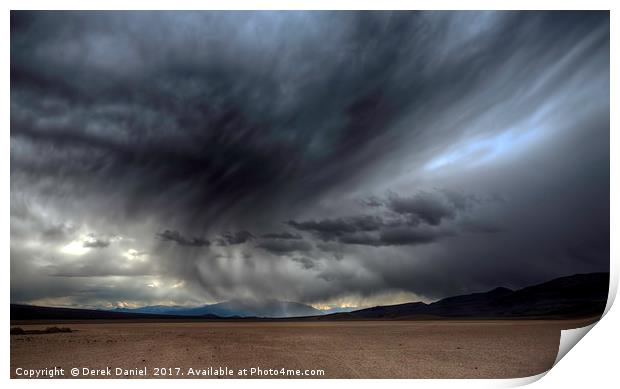 Swirling Sands of Death Valley Print by Derek Daniel