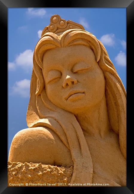 Sand sculpture Haifa, July 2006 Framed Print by PhotoStock Israel