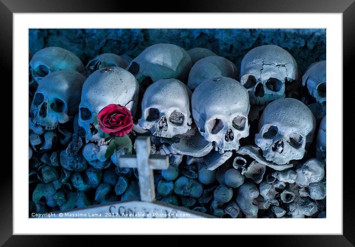  Fontanel cemetery in Naples, Italy Framed Mounted Print by Massimo Lama