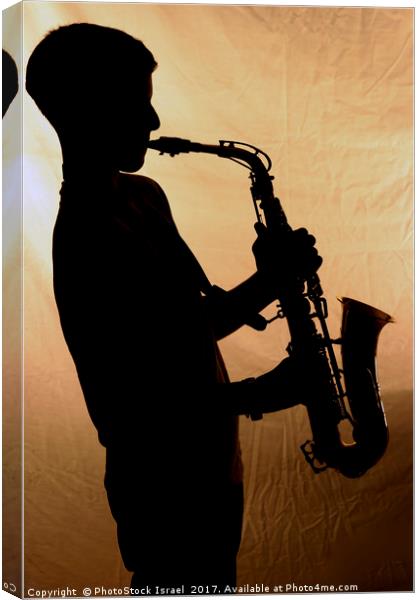 Saxophone player Canvas Print by PhotoStock Israel