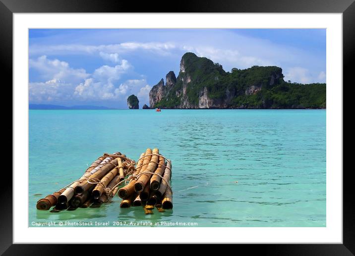 The beach Koh Pi PI, Thailand Framed Mounted Print by PhotoStock Israel